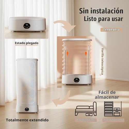 Miniatura 3 de Armario De Planchado Automático, Cuidado A Vapor, Vaporizador Vertical De 1000w, Tendedero Plegable, Perfecto Para Uso En Casa Y Caravanas