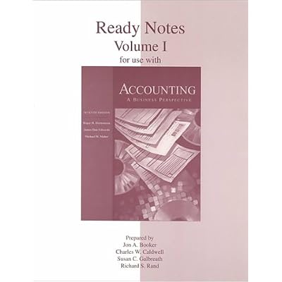 Accounting: A Business Perspective : Ready Notes