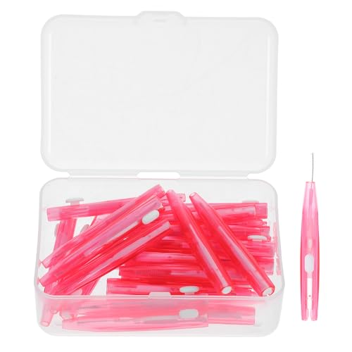 30 Pcs Interdental Brushes, Dental Brushes, Retractable Floss Sticks for Teeth Cleaning Plaque Removal 0.6mm Toothpick Tooth Flossing Head Teeth Cleaning Tool Tooth Floss Picks