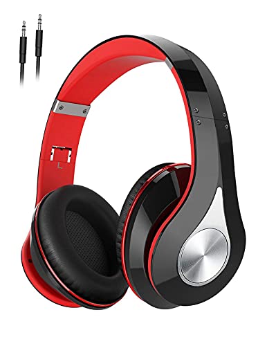 65Hrs Wireless Headphones, Wireless 5.0 Headphones Over Ear, HiFi Sound, Built-in Microphone, Memory-Protein Earmuffs, Wireless Wired Headset for Home Office, Online Class, Phone, TV