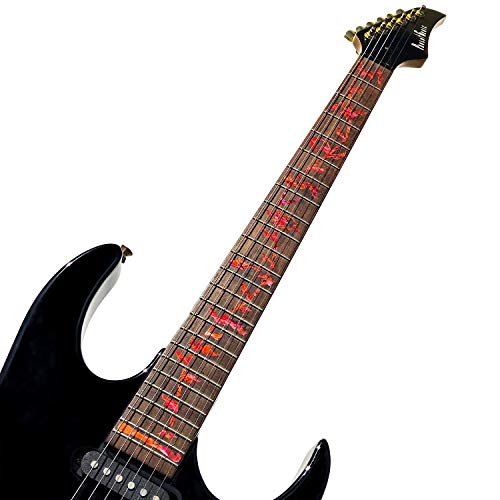 Inlay Sticker Fret Markers for Guitars - Tree Of Life - Abalone Red - Thumbnail 4