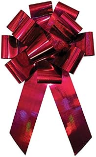 Forum Holographic Red Car Bow, 25"