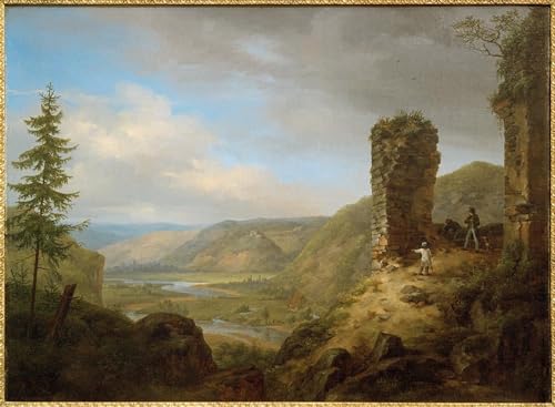 Toile art mural classique pour chambre : vue château Böckelheim