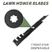 GY20852 Mower Blades for John Deere 48 inch Deck D140 E140 S140 Z355E S170 E170 LA130 LA145 D160 S160 E160 E150 D155 Z245 48
