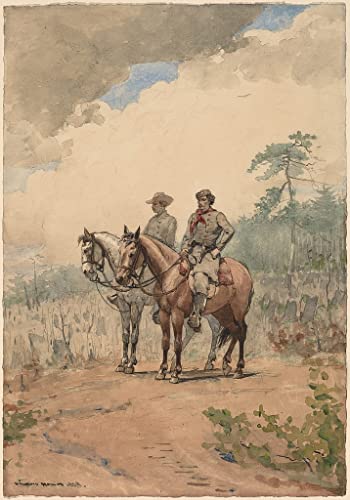 Winslow Homer Deux éclaireurs poster image impression sur toile salon 60x90cm