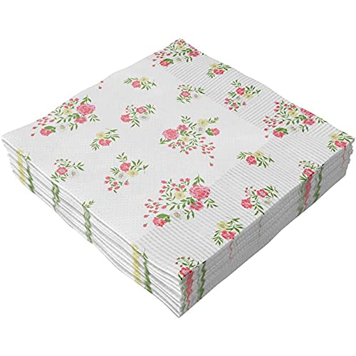 Make+ Guardanapo Para Decoupage, Florzinha Encanto, 33x33 cm, Pacote com 20, Multicor