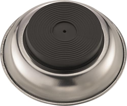 STAHLWILLE Magnetschale, Durchmesser 108 mm, zur Aufbewahrung von Schrauben und Muttern | Magnet-Teller, flexible Anbringung an metallischen Oberflächen