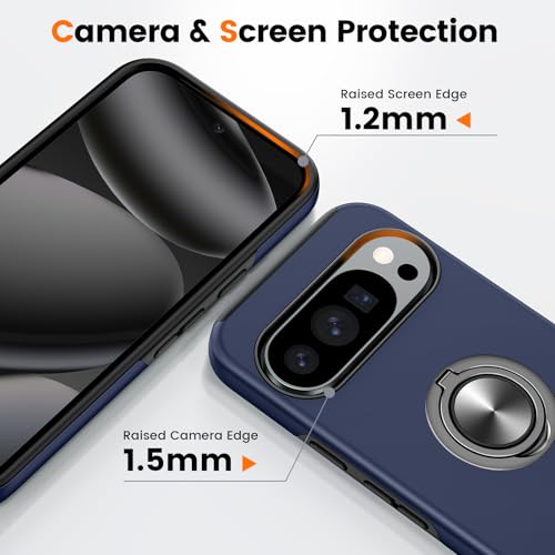 Coque Google Pixel 10 Pro antichoc militaire avec anneau rotatif 360 - 7