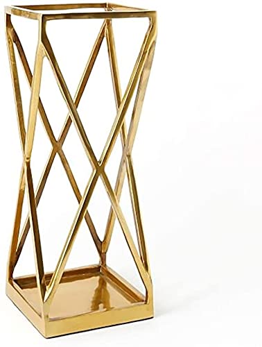 FALIYORS Umbrella Stands Indoor Umbrella Stand Square Freestanding Umbrella Rack Umbrella Storage Bucket Creative Metal Umbrella Stand for Home Hotel Lobby Umbrella Stands Indoor