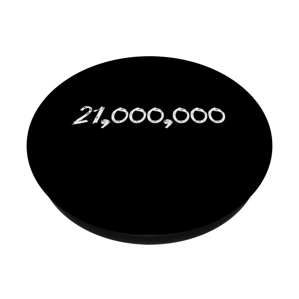 Amazon.com: Twenty One Million Bitcoin Total Supply Crypto 2100000 BTC  PopSockets Adhesive PopGrip : Cell Phones & Accessories