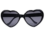Armear Women's Lady Girl Fashion Large Oversized Heart Shaped Retro Plastic Sunglasses Cute Love...