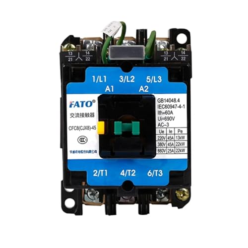 Contacteur CA CFC8-37 ignifuge pour circuit electrique de commande industrielle triphase - 6