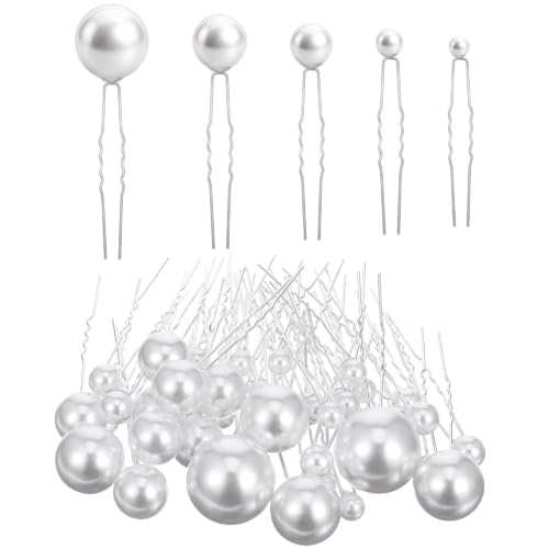40 Packs Pearl Hair Pins, Bridal Wedding Hair Accessories U Shape...