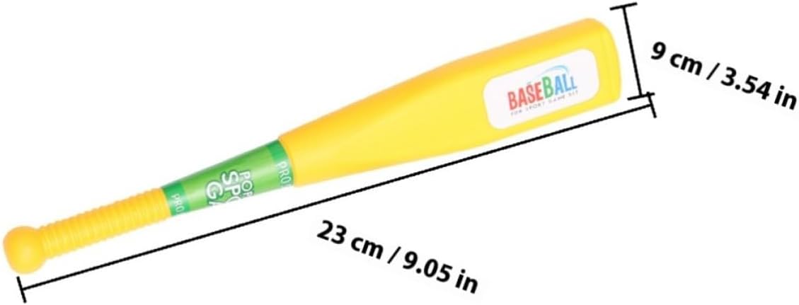 NUOBESTY Baseball Set Designed to Train Observation Ability and Enhance Baseball Skills with 2 Lightweight Abs Bats and 2 Pitching Machines Random Color for Outdoor Sports Practice