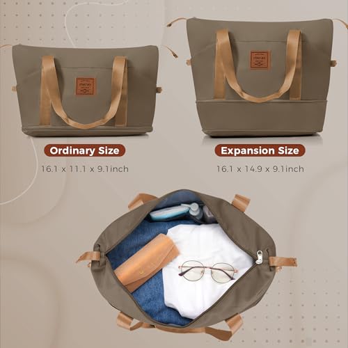 Image of Hardside Luggage Sets, Lightweight Suitcase with Spinner Wheels, Brown Pattern