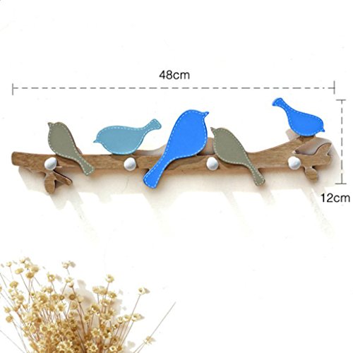LOVIVER Gancho De Cabide De Parede De Tábua De Madeira Rústica Com Rack De Gancho De Toalha De Roupa