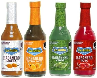 LA ANITA HABANERO HOT SAUCE VARIETY PACK 4PK
