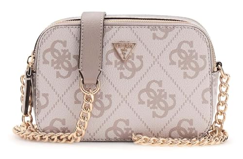 Sac bandoulière GUESS Noelle II Dark Taupe et gris clair pour femme élégante