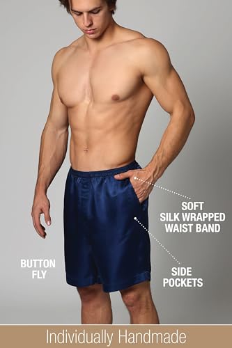 Luxury Artisan Silk Boxer Shorts For Men, 27mm Washable Natural Silk4