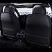 PKLZek Car Seat Covers Compatible with Toyota Hilux 2009-2024, 5-Seats Full Set Leather Auto Vehicle Cushion Cover, Waterproof Seat Protectors Black