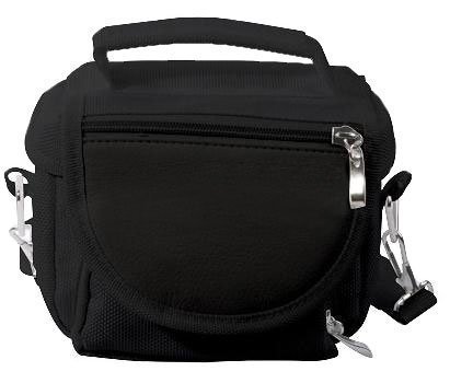iZKA - Nintendo 2DS Travel Bag Small Compact Gameing Carry Case Bag & Shoulder Strap (2013) - (Black)