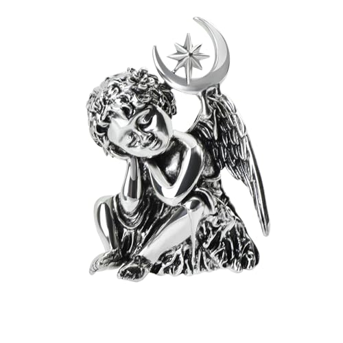 Image of Vintage Guardian Angel Jewelry Golden Crystal Flying Angel Wings Brooch Pin Wedding Bouquet Lapel Pin Jewelry for Women Bridal