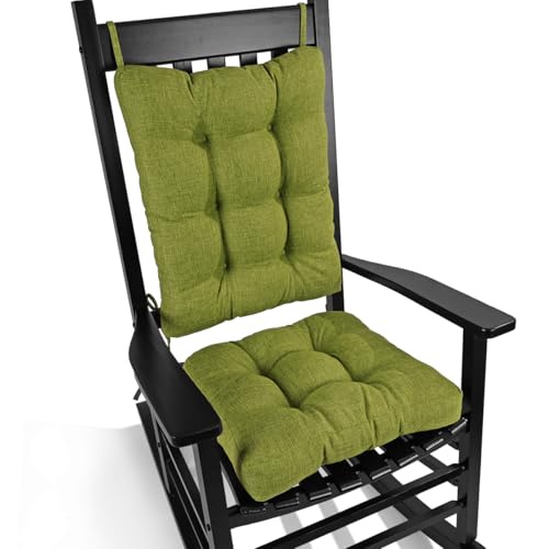 BUYUE Chair Cushion Set for Rocking Chair, Back Pillow &