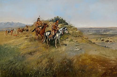 Chasse Animaux Toile Charles Russell : Créez une Ambiance Rustique dans Votre Salon