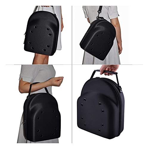 Senvate Hat Carry Case Baseball Cap Organizer Bag Box Storage For Travel Caps Carrier Ball Holder 6 Display Black, One Size