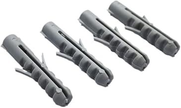 6Pcs Gray Brick Wall Anchors, Heavy Duty Plastic Concrete Wall Anchor for Furniture Installation Expansion Wall Plug Drilling Masonry Hole Universal Fastener Powerful with TV Wall Mount,Anchors