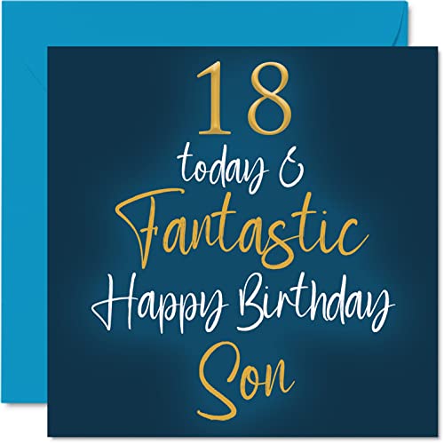 ハッピーバースデー　happy birthday誕生日プレゼント　オーダーメイド Amazon | 息子のための素晴らしい18歳の誕生日カード - 18 Today