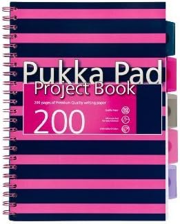 Pukka Pad A4 Project Book 200 Pages With 5 Dividers - New Range