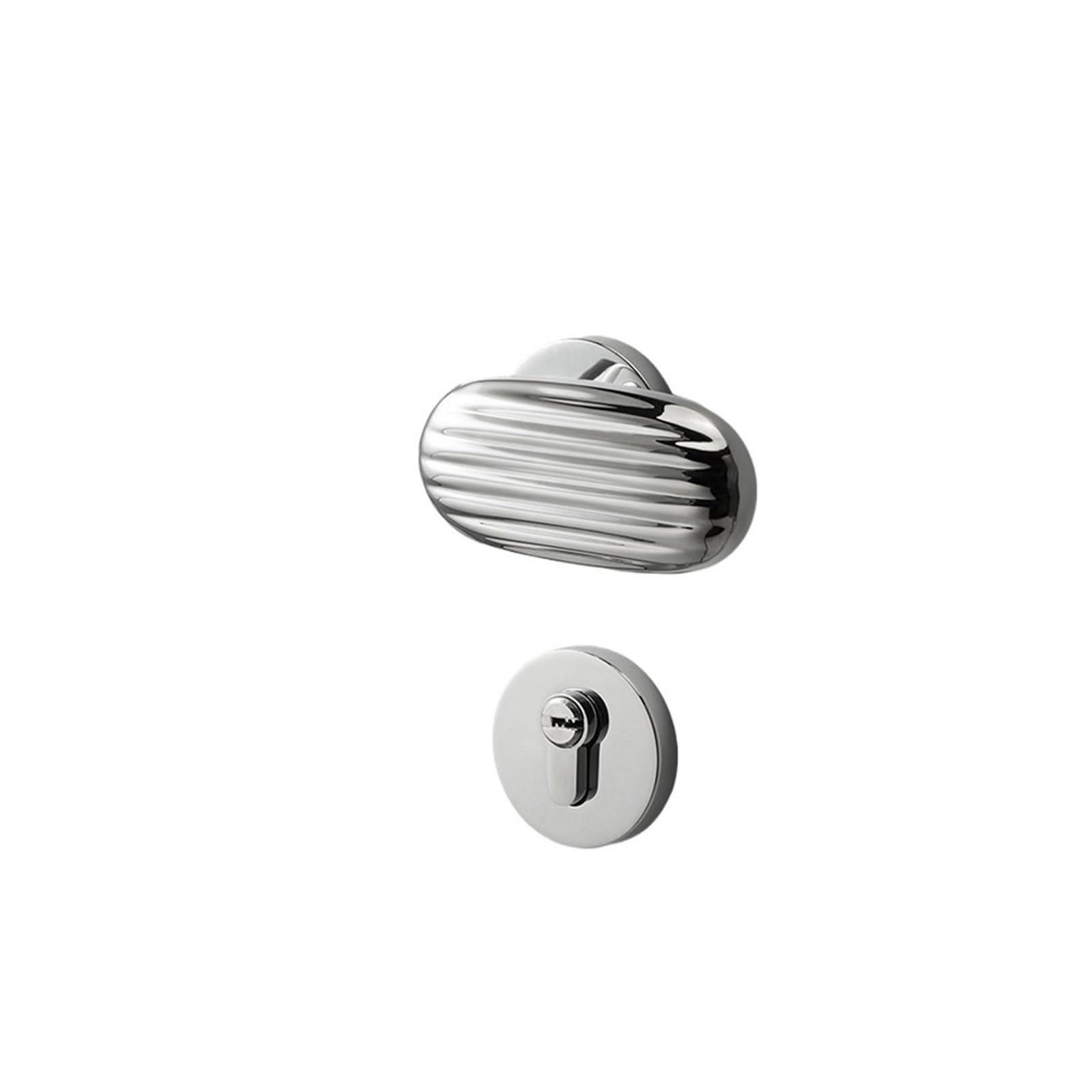 Serrure de porte silencieuse de luxe magnétique grise finition standard