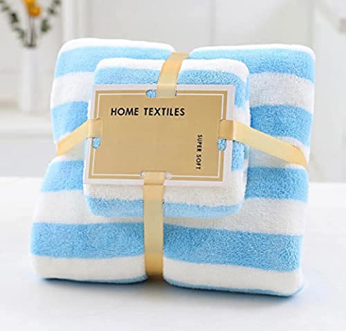 Image of HomeCloud Ultra Soft 300 GSM Bath Towel Set | 3X Softer Than Cotton Towels | Highly Absorbent & Ultra Fast Dry | Perfect for Home, Pool, Spa & Gym |Set of 2 (1 Bath (140x70cm), 1 Face Towel (75x35cm)