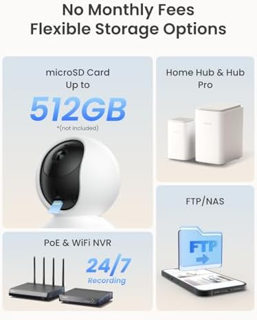 REOLINK 3K Indoor & 4K Outdoor Pan Tilt WiFi Security Camera Bundle, Auto Tracking Cameras with Person/Pet/Vehicle Detection, 3X Optical Zoom, WiFi 6, Dual-Band WiFi, Two-Way Audio, Local Storage — view 8