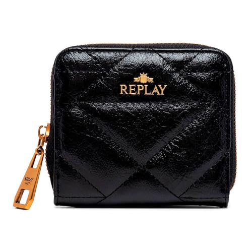 Replay Damen Portemonnaie Klein, Schwarz (Black 0098), OneSize