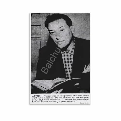 Neville Goddard Writer Motivational Quote Poster (2) Canvas for Living