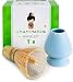 Umami Matcha Whisk Set | Matcha Bamboo Whisk (Chasen) & Blue Ceramic Matcha Whisk Holder | 100 Tine Matcha Tea Wisk & Stand | Ceremonial Matcha Tea Set | Starter Matcha Kit For Japanese Tea Ceremony