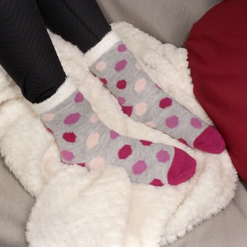 Image of BambooMN Women's Double Layer Thick Cabin Winter Socks - 3 Pairs