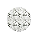 Questo Casa, Tapis de Souris Rond imprimé numérique avec Fond antidérapant pour Bureau et Maison Diamètre 22 cm