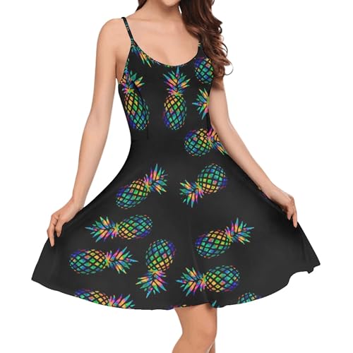 Image of Coloranimal Women's Summer Sleeveless Casual Swing Dresses with Loose Fit Beach Sundress
