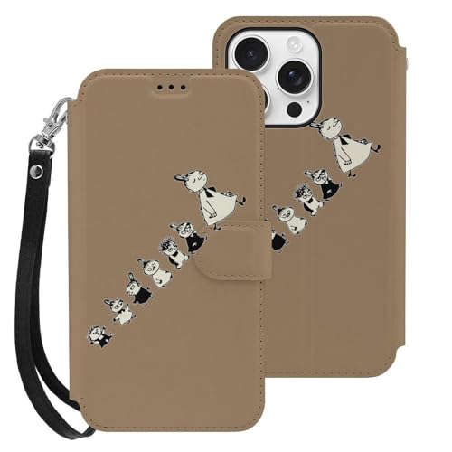 For ���[�~�� �Ή� iPhone 16pro max �X�}�[�g�t�H���P�[�X �蒠�^ ����PU���U�[ ���u���X�^���h�@�\�t�� �J�[�h�X���b�g �X�g���b�v�t�� ���z�^ �}�j���A���� �J�[�h���[ ��G�肪�悢 �}�O�l�b�g�� �|�����z���� MM-55F