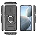 Asuwish Phone Case for Xiaomi Redmi K70/RedmiK70 Pro/Poco F6 Pro with Slide Camera Cover Tempered Glass Screen Protector Ring Holder Stand Rugged Slim Protective Cell Redme K 70 70K 6F Women Black