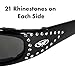 Global Vision Eyewear Marilyn 3 Womens Motorcycle Sunglasses with EVA Foam Padding Bling