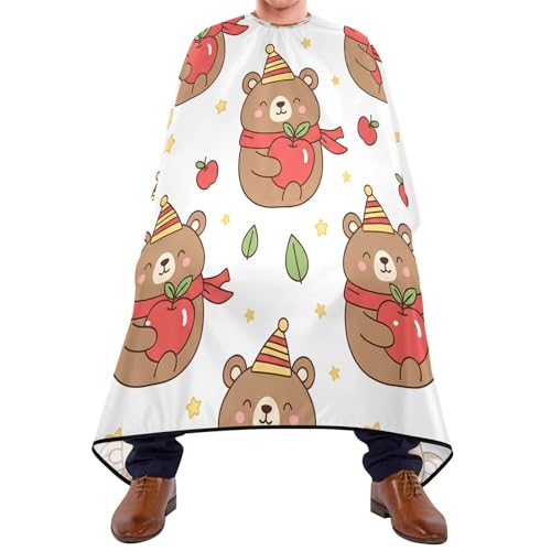 Capa de barbero impermeable para hombres Kigai Cute Bear miniatura 1