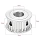 sourcing map Synchronzahnrad 20 Zähne 15mm Bohrung Zahnriemenscheibe 16mm Gürtel Aluminium DE de