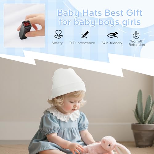 Zando Baby Beanie Newborn Hats Infant Toddler Seamless Warm Soft Knit Cap for Daily Halloween Boys Girls 0-4T2