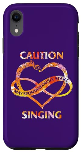 Carcasa para iPhone XR Singing Music Lover Love To Sing Caution May Start Singing