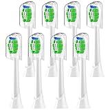 Wardimark Ersatzbürsten Kompatibel mit Philips Sonicare Elektrische Zahnbürste 8er Zahnfleischpflege Ersatzbürstenköpfe-Weiß…