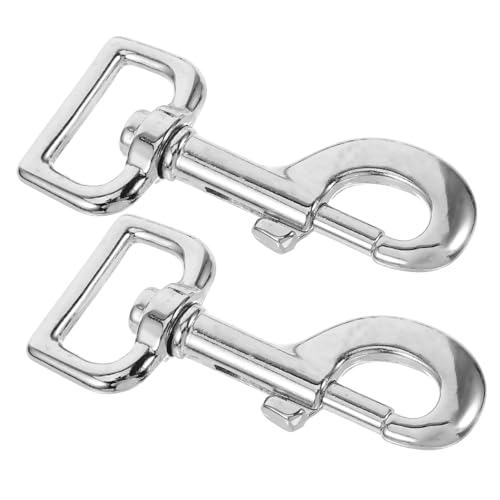 BESPORTBLE 2pcs Dog Leash Metal Clasp Leash Clasp Small Snap Swivel Hook Connector